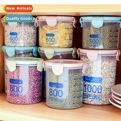 Kchen Transparent Food Freshness Sealed Jar Storage Jar wh L