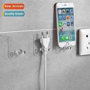 plug marking hooks household storage Transparent adhesive