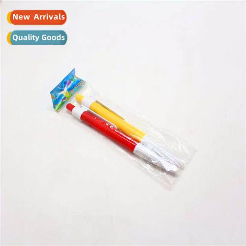 Plastic Ballpoint Pen Push Gift Pen Blue Plastic Oil Pen 2pc