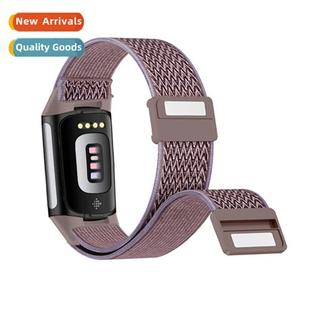 nylon watch band 适用fitbit wave stretch charge6 pat charge5