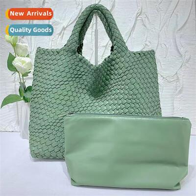 Weaving Hmade Knting Tote Bag Large Capacy Shopping Bag Simp