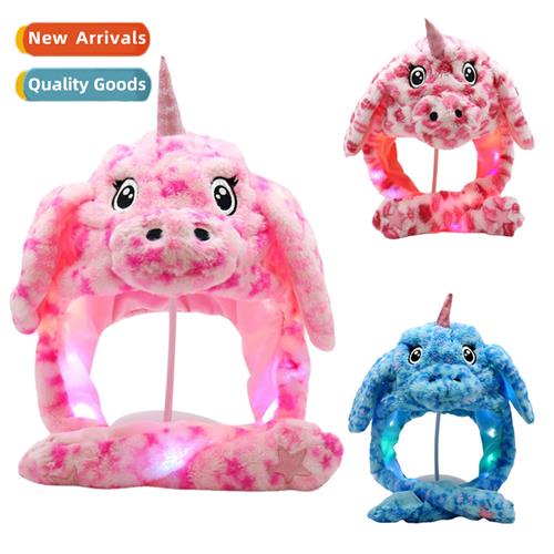 Creative light-emting airbag hat a pinch   ears will move  u