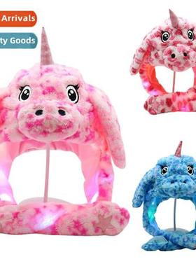 Creative light-emting airbag hat a pinch   ears will move  u