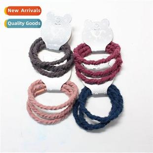 small fresh tie new rubbe persalized simple circle rope