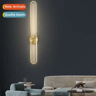 Copper bedside wall lamp luxury high-end bedroom living room