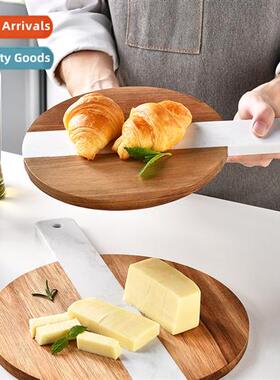 Simple Western Style Acacia Wood Vegetable Board Hheld Marbl