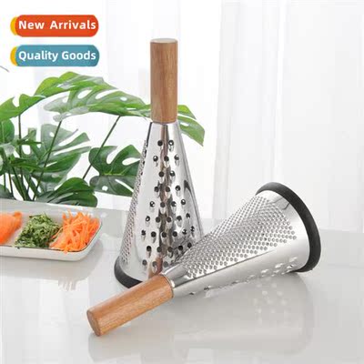 Stainless Steel Wooden Hle Tapered Shredder 3-Sided Shredder