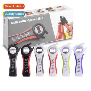 Creative beer opener plastic 5 in 1 bottle opener bare tople