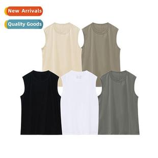 FOG Vest Mens High Shoulder Tide Waistcoat Sleeveless Set