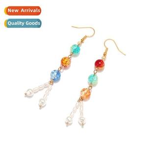 hmade color earrings versi fresh new small Korean clash
