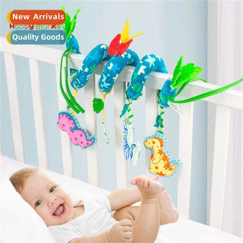 happy mkey charm soothing baby bed around stroller plush pen