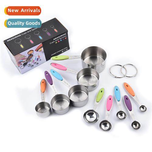 Colorful Silice Hle Stainless Steel Measuring Cups Measuring