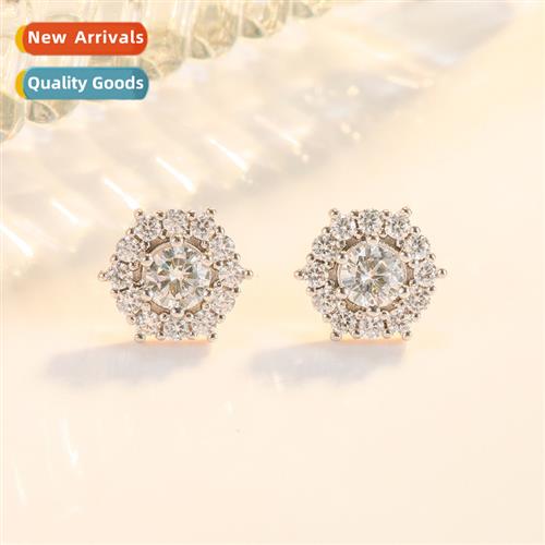 n early spring micro-diamd square earrings female light luxu