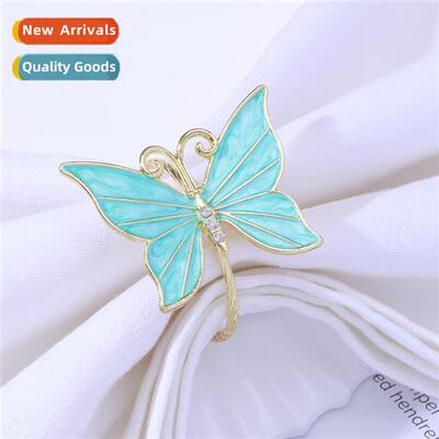 New western restaurant animal napkin ring butterfly napkin b