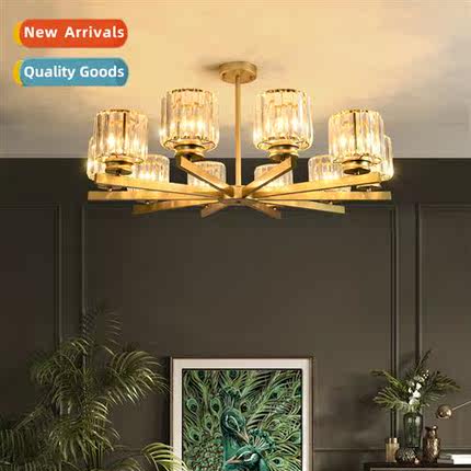 Scinavian simple atmosphere living room chelier -modern crys