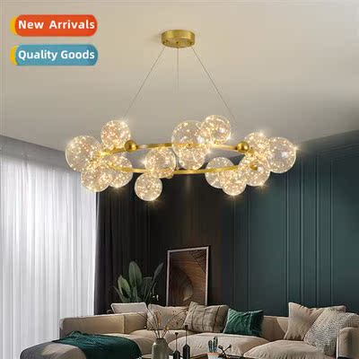 Modern simple chelier full  stars cozy bedroom molecular lig