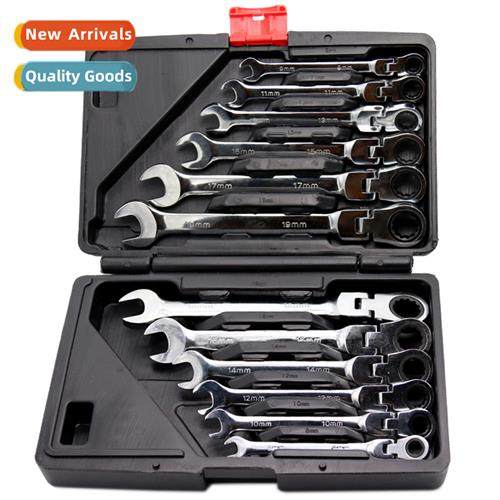 12PC dual-purpose ratchet wrench movable fixed head auto rep