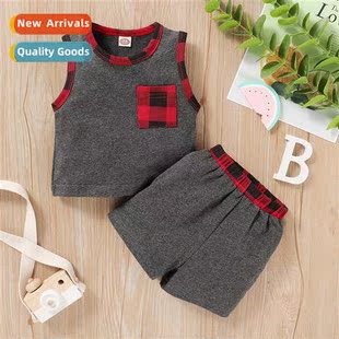 2020 new top spring plai plaid autumn sleeveless Girls
