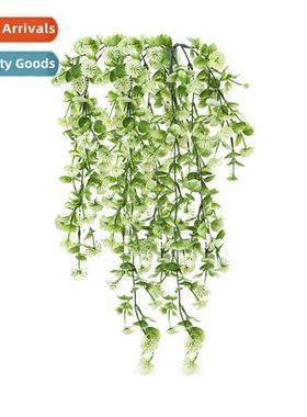 Simulati fake greenery dandeli i ball wall hanging flowers i