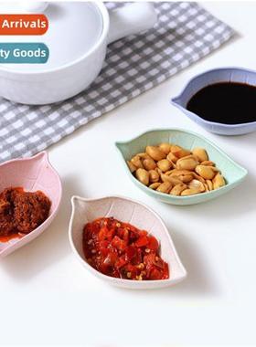 Wheat straw leaves small plates kchen tableware vinegar sauc