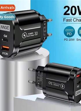 PD20W+QC3.0 Cell Phe Fast Charger Dual Fast Charger Cell Phe