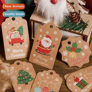 hangtag decorati printing Santa Thickened Claus Christmas