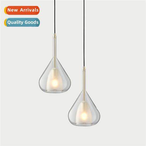 Post-modern minimalist  glass chelier restaurant bar table c