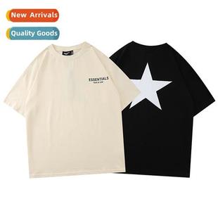 ESSENTIALS star print FOG short line loose sleeved compound