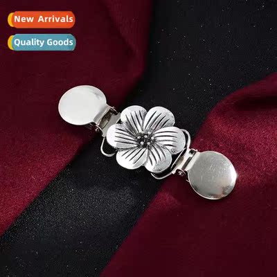 Vintage Flower Clothing Decorati Windbreaker Shawl Clip Wome