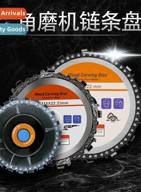4 inch 22 teeth 7 knives angle grinder chain disk woodworkin