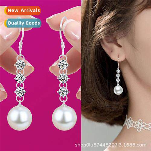 Fashi female pearl earrings new temperament network multi-di