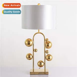 gold orb lamp modern America table creative ball Post bubble