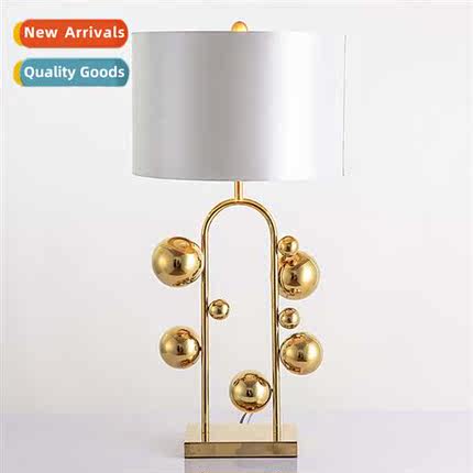 Post-modern creative gold orb bubble ball table lamp America