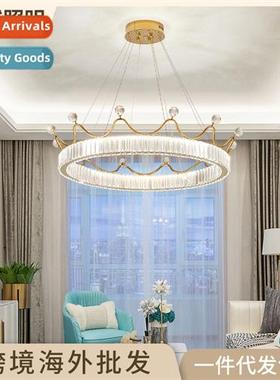 Overseas crown crystal chelier  house st decorative living r
