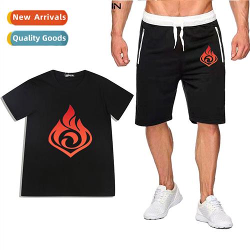 Game  God Genshin Impact Gods Eye Seven Elements Cott Short