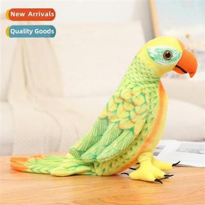 Creative parrot plush toy parrot doll window gardening props