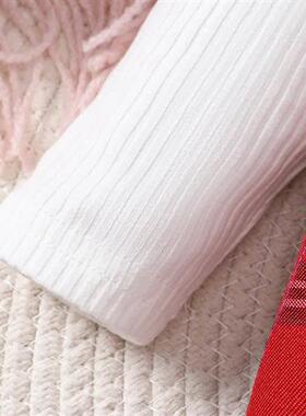 ins baby spring  autumn  2023 new n solid color Christmas pr