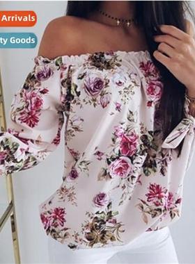 2022 New Sexy Ladies Tops Loose Printed Fashi Summer Shirt 3