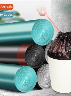 Drawstring garbage bags colorful hheld automatic closure thi