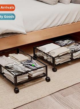 Ir Underbed Storage Rack Wh Wheels Foldable Underbed Rack Un
