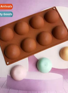 8-cnected half circle 434 chocolate biscu mold cake mold ice