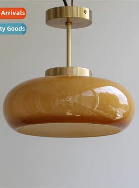 Vintage glass ceiling light antique simple creative dining r