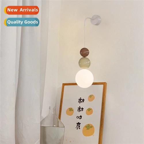 Cream wind bedroom bedside wall lamp wabi-sabi wind living r