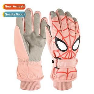 Touch-screen ski gloves men  women winter cold windpro thick