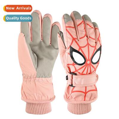 Touch-screen ski gloves men  women winter cold windpro thick