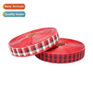 5cm ribb red bow Christmas gift plaid