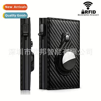 New Cred Card Case Bifold Bank Card Holder Wallet Side Push