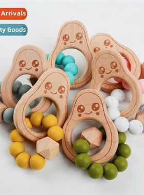 Avocado Teer Beechwood Baby Bracelet Teer Toys Baby Teething
