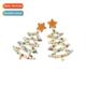 earrings alloy persalized hollow drilling creative Christmas