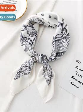 70 satin chiff silk scarf women French new simulati silk ins